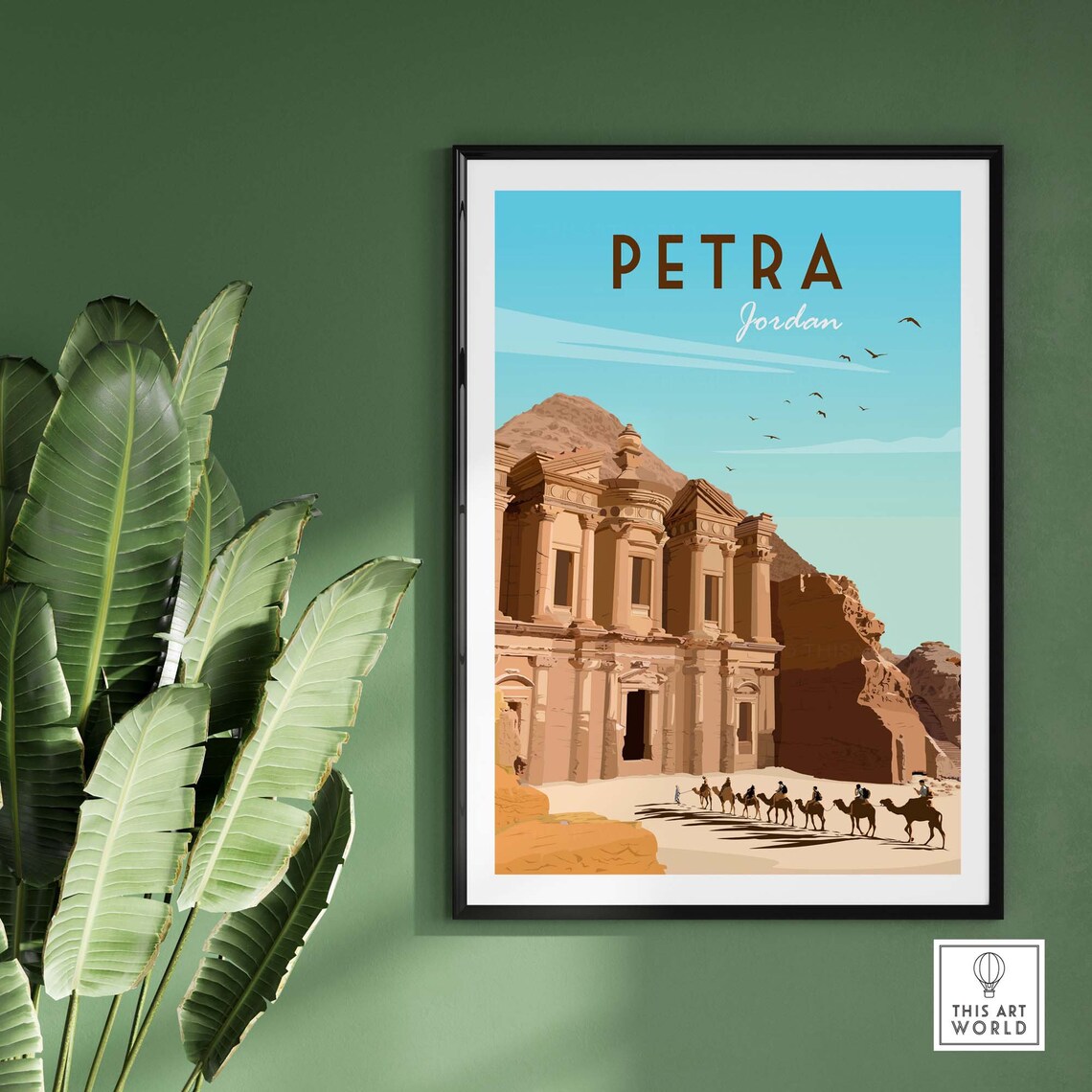 Petra Travel Poster, Jordan Landmark Art Print - Image 2