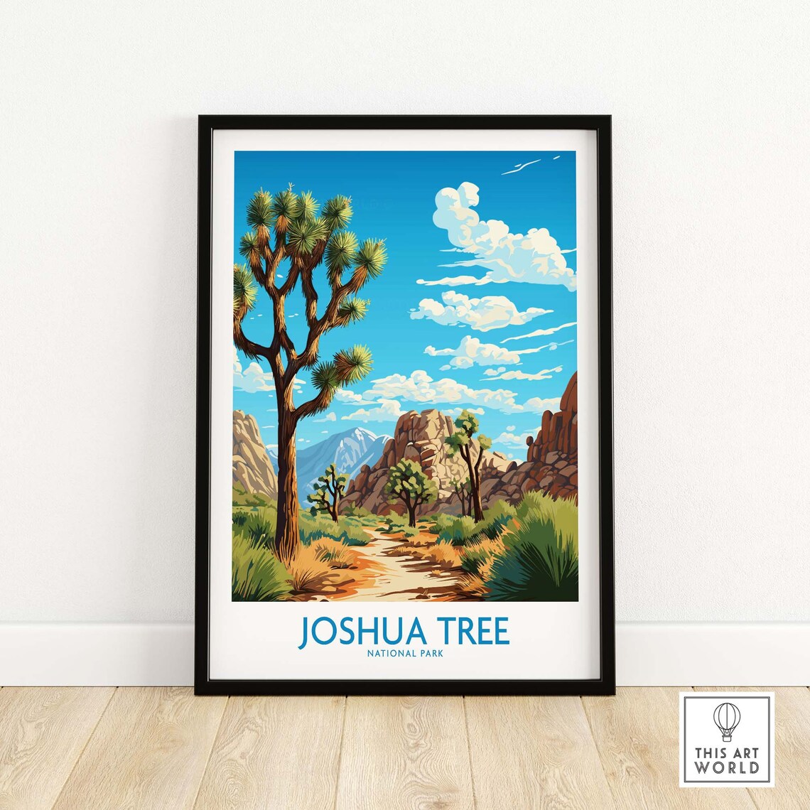 Joshua Tree Travel Poster, National Parks Art Print - Image 4