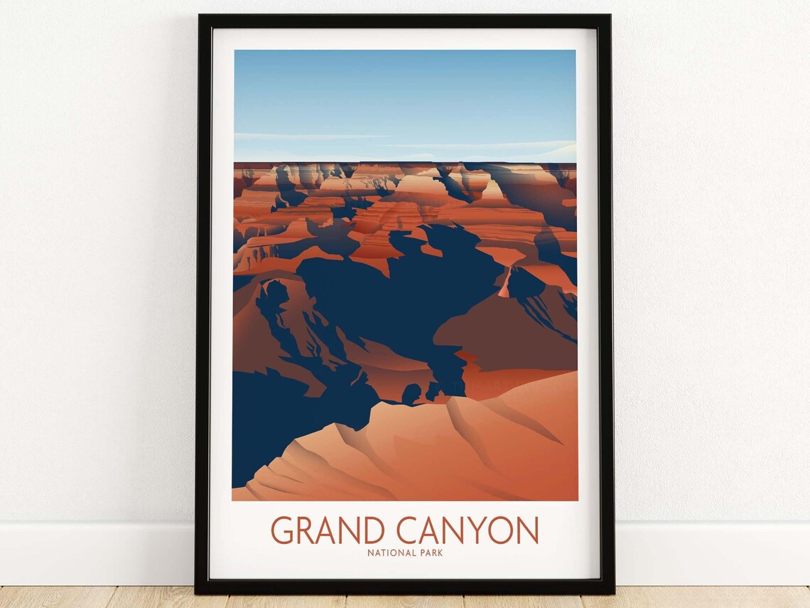 Grand Canyon National Park Minimalist Art Print