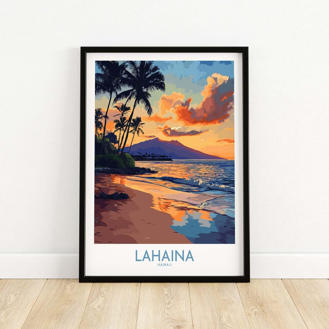 Lahaina Maui Hawaii Beach Poster, Tropical Decor - Image 5