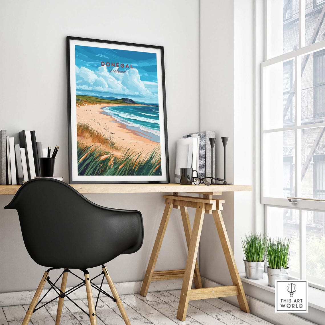 Donegal, Ireland Travel Poster, River Eske - Image 4