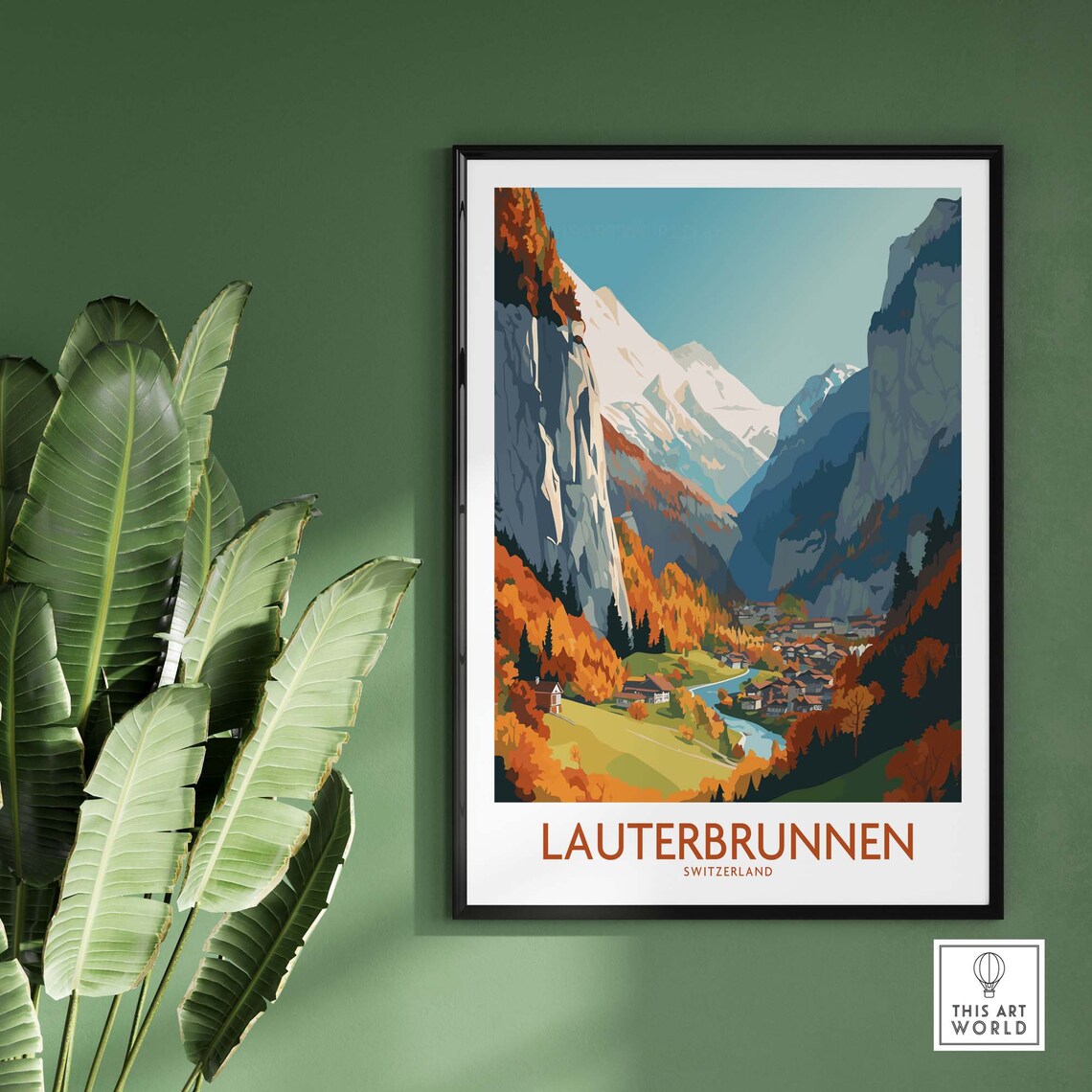Lauterbrunnen Birthday Present Travel Poster - Image 2