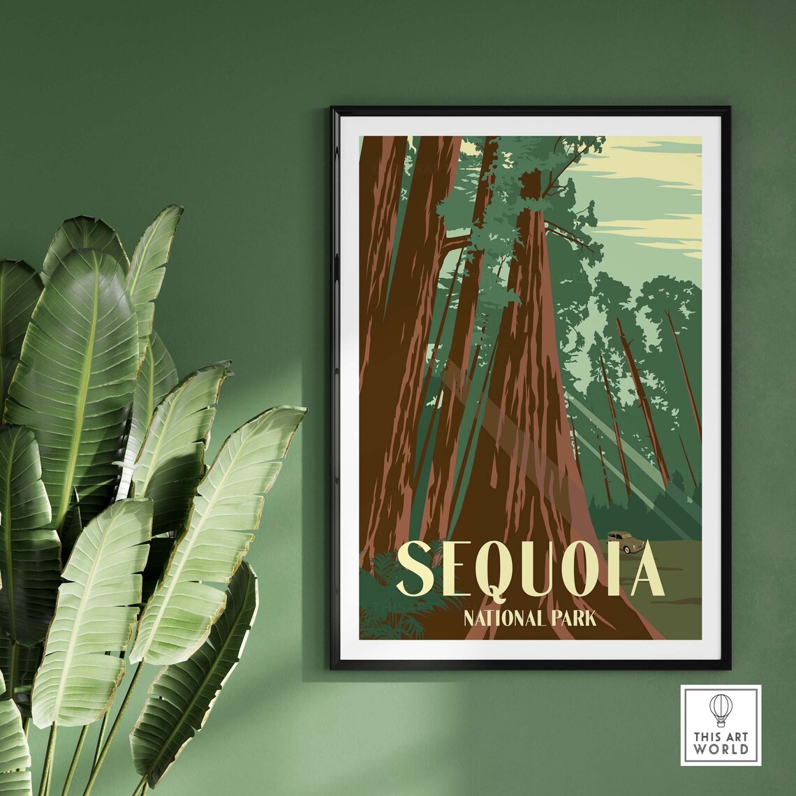 Sequoia National Park Vintage Travel Poster Print - Image 2