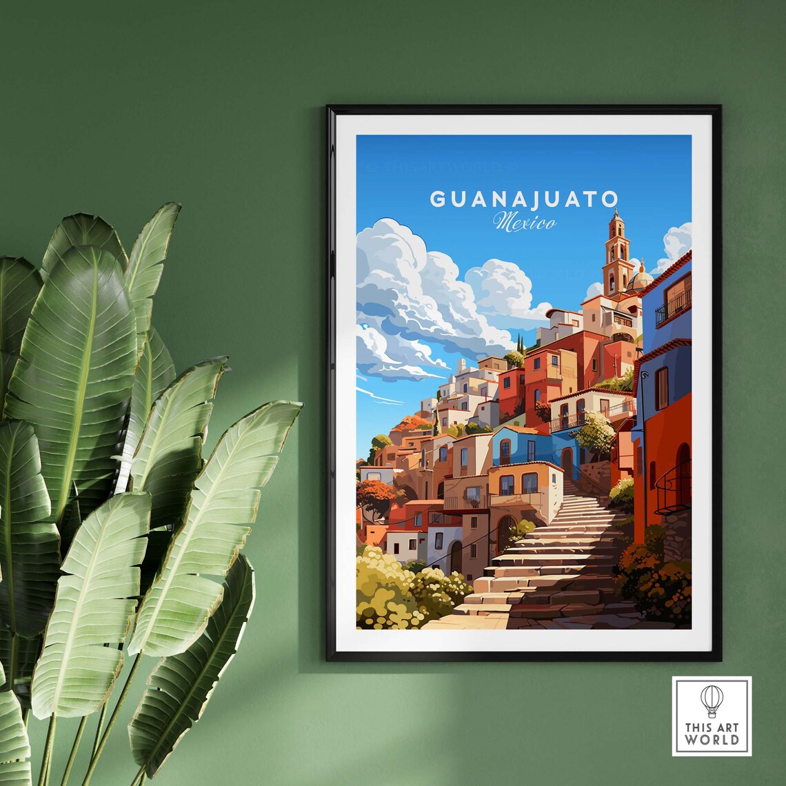 Guanajuato Travel Poster, Home Decor Wall Art - Image 2