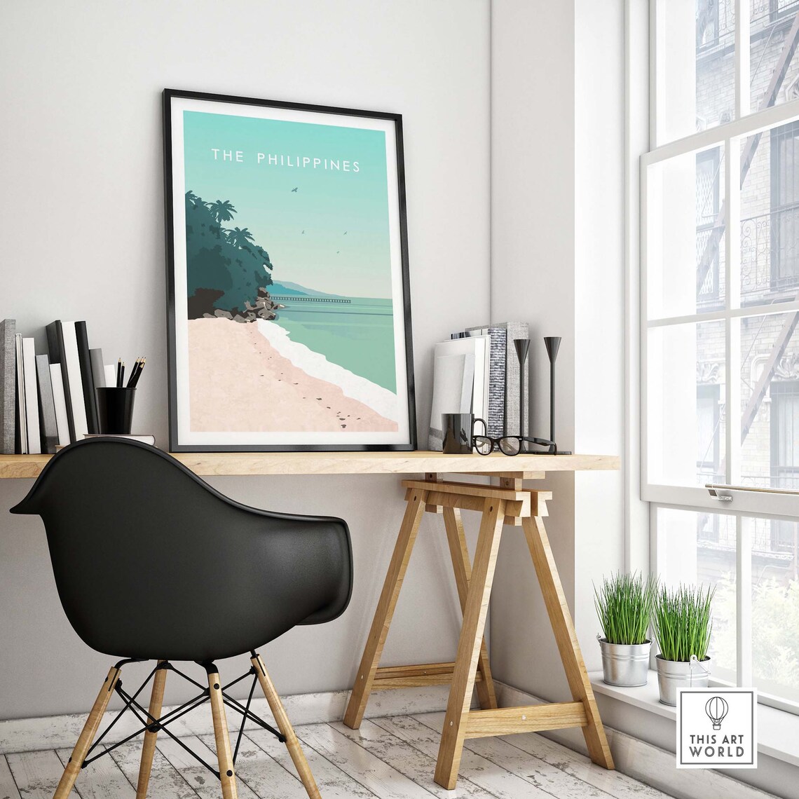 Philippines Travel Poster, Beach and Tropical Decor - Image 4