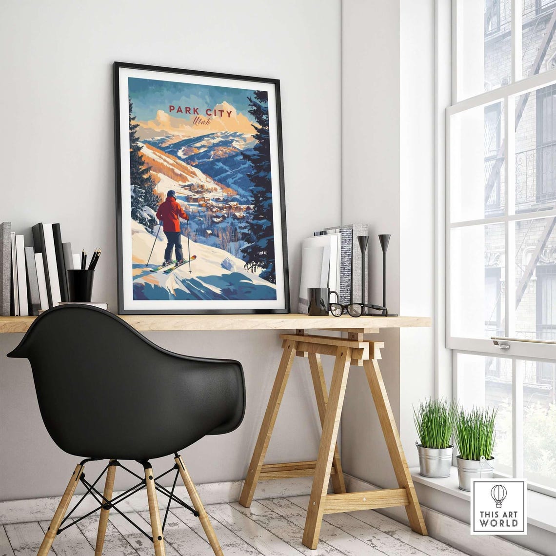 Park City Ski Resort, Winter Sports Artwork - Image 4
