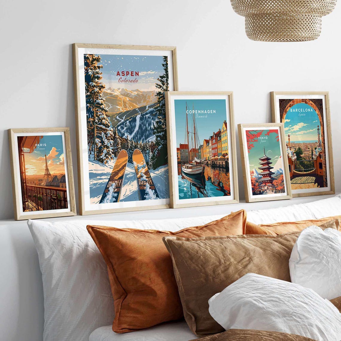 Aspen Ski Resort, Colorado Winter Sports Poster - Image 3
