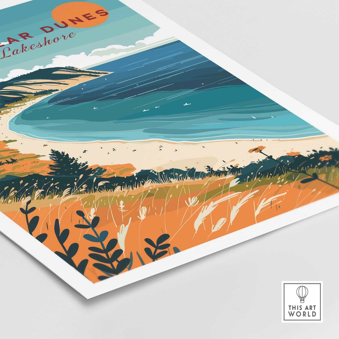 Sleeping Bear Dunes Wall Art Travel Print Wall Art Poster Gift Home Decor Art Lover Gift Artwork - Image 4