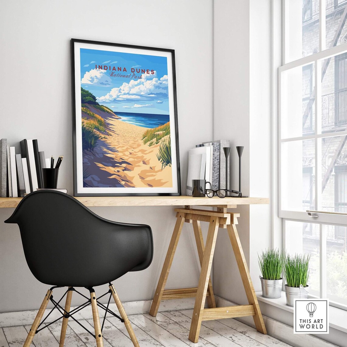 Indiana Dunes Travel Poster, National Park - Image 4