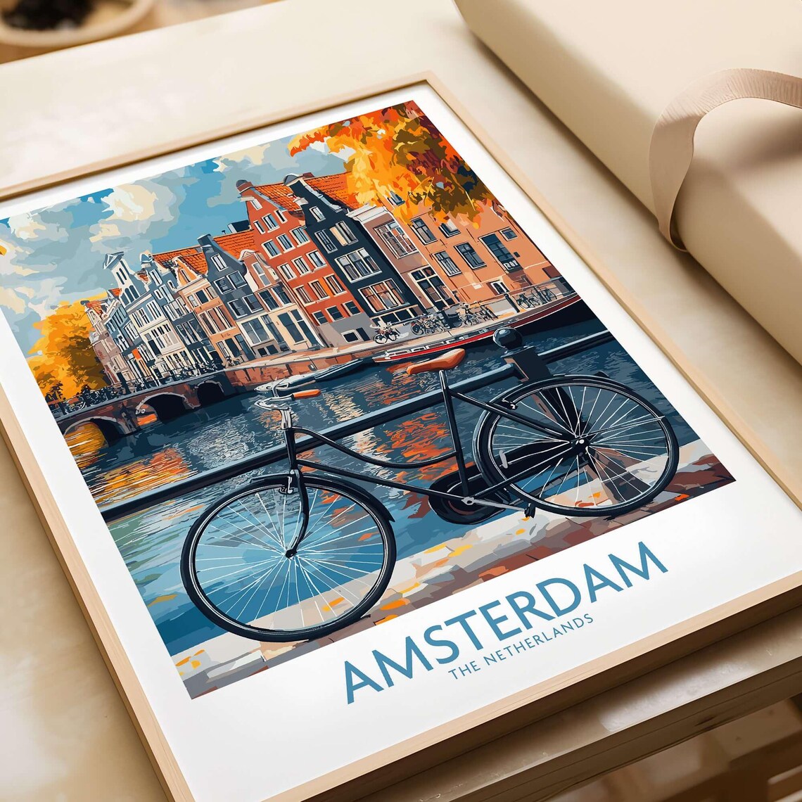 Amsterdam - Vintage Travel Poster