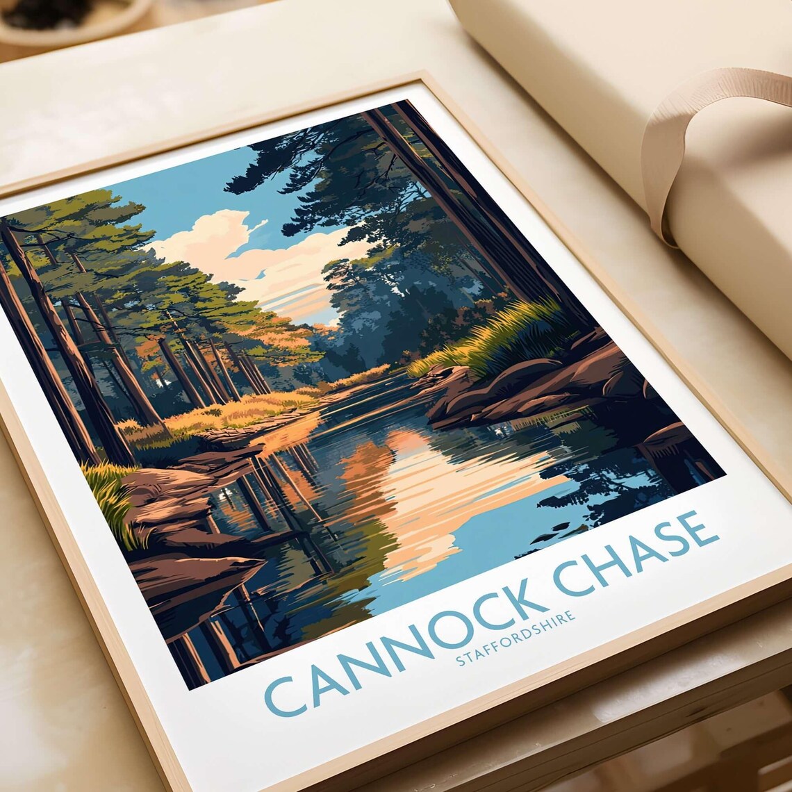 Cannock Chase, Staffordshire England Travel Poster