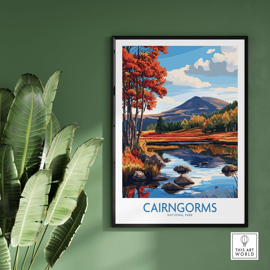 Cairngorms National Park Travel Poster, Scotland - Image 2