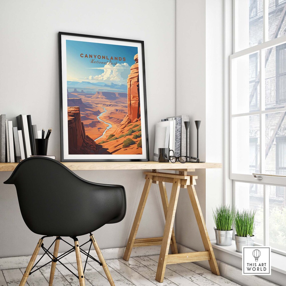 Canyonlands National Park Winding River Red Rock Canyon Poster - Image 4