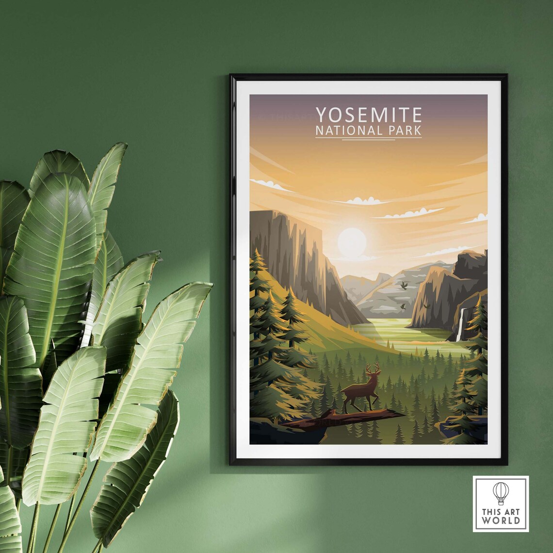 Yosemite National Park Travel Poster, Art Print - Image 3