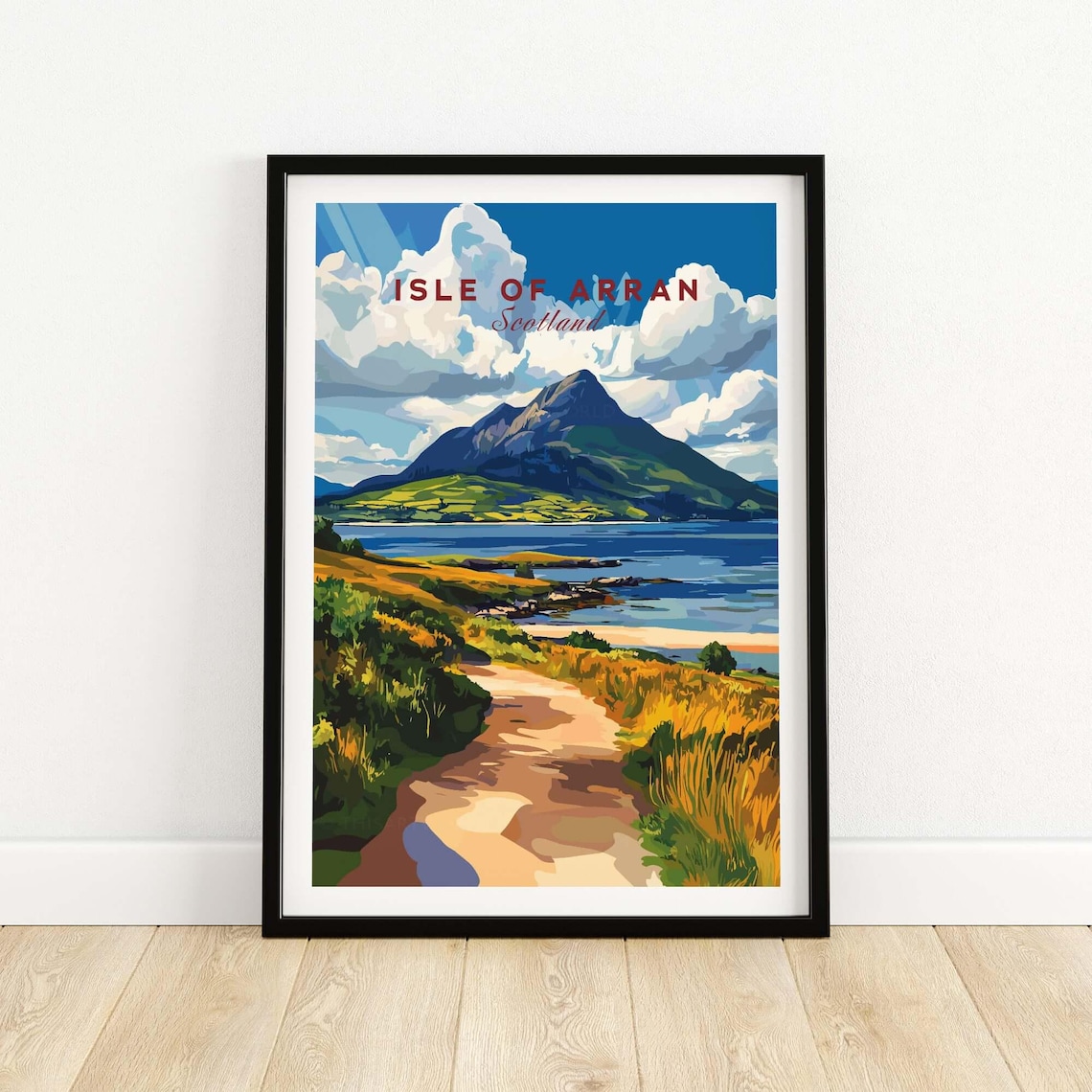 Isle Of Arran Travel Poster, Scotland Wall Art