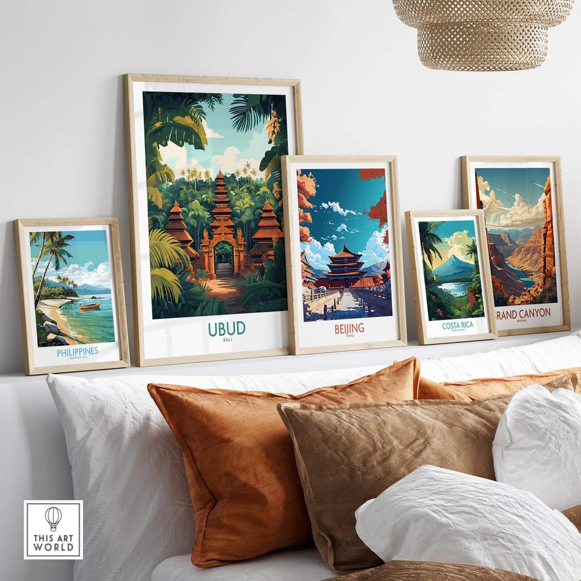 Ubud Bali Travel Poster, Ubud Wall Decor - Image 3