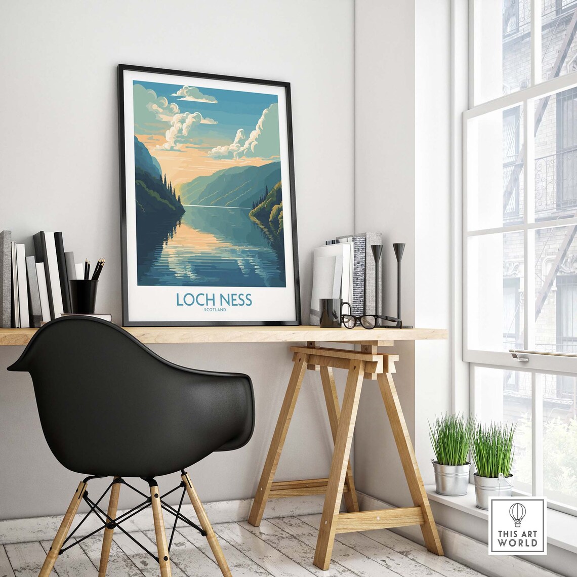 Loch Ness France Travel Poster, Travel Poster - Image 4