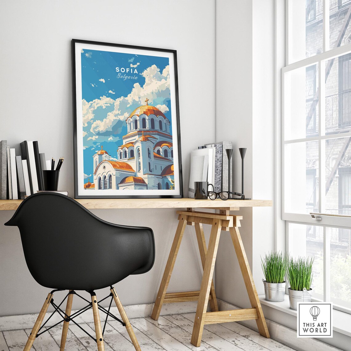 Sofia Bulgaria Travel Poster, Europe Wall Art Print - Image 4