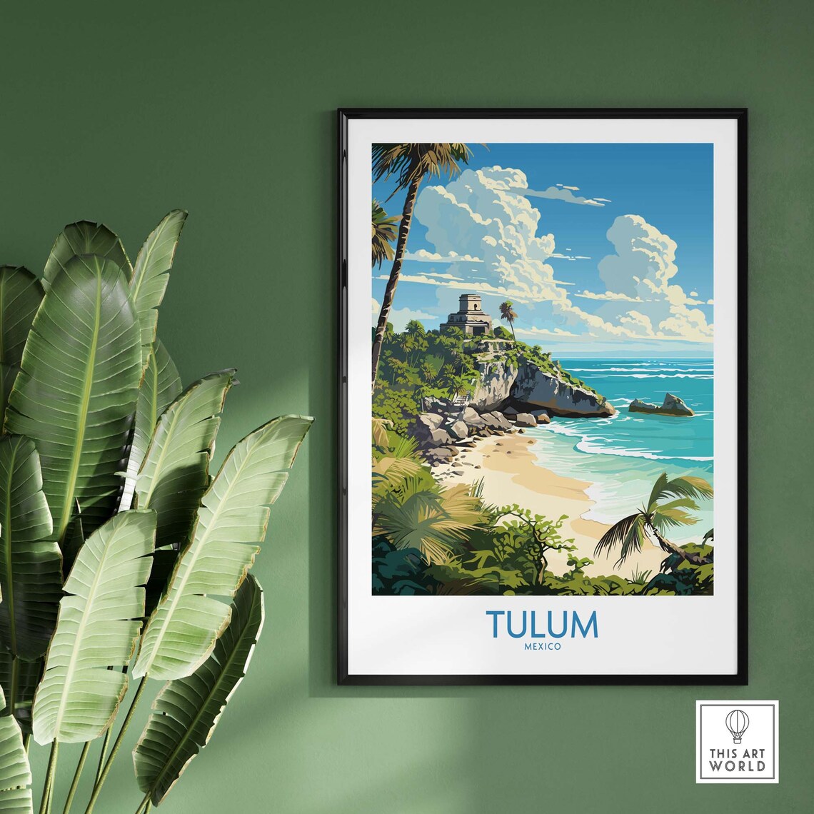 Tulum Travel Poster Art Print, Latin America - Image 2