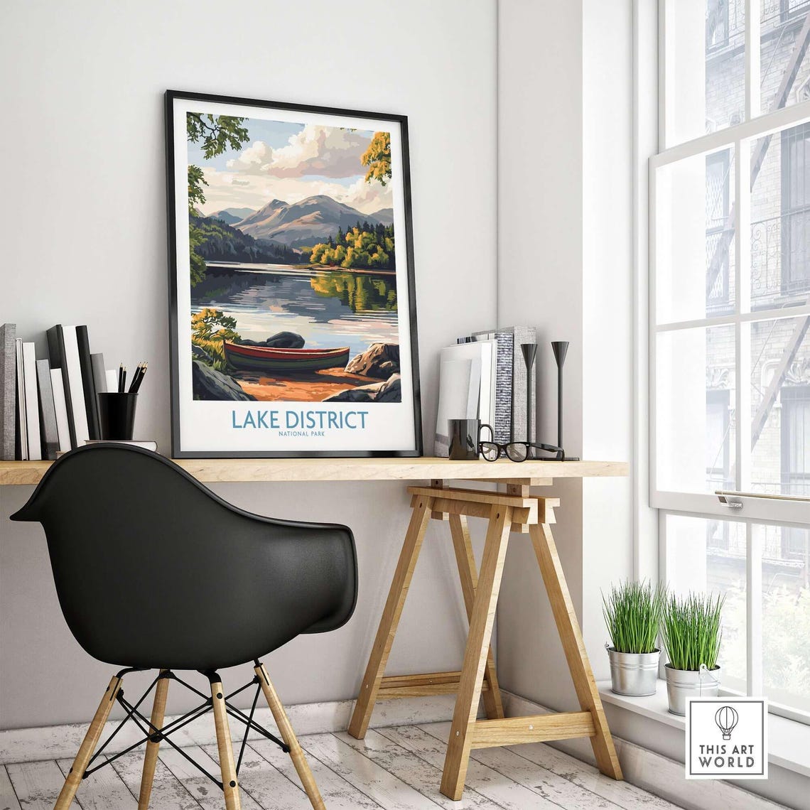 Lake District Art Print, Cumbria England - Image 4