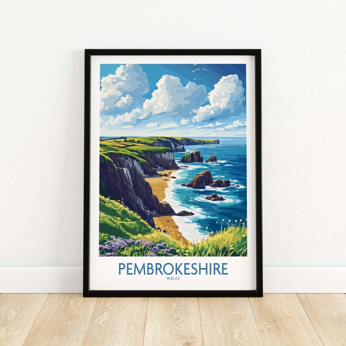 Pembrokeshire Poster, Wales Housewarming Gift - Image 5