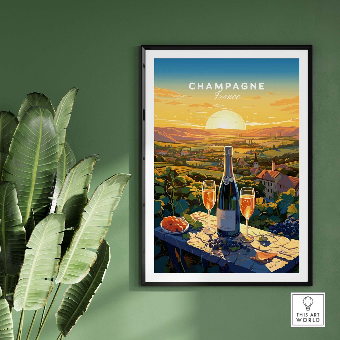 Champagne France Travel Poster, Food & Drink Wall Art - Image 2