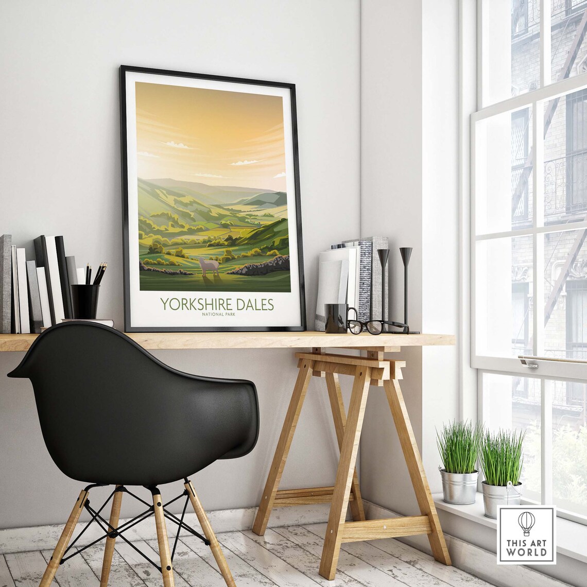 Yorkshire Dales National Park Travel Poster Art Print - Image 4