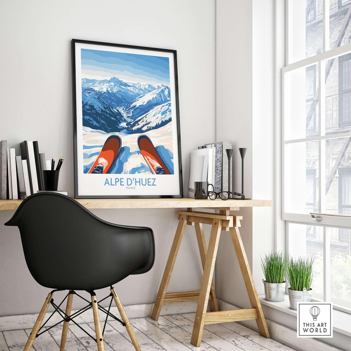 Alpe Dhuez Winter Sports, Ski House Decoration - Image 4