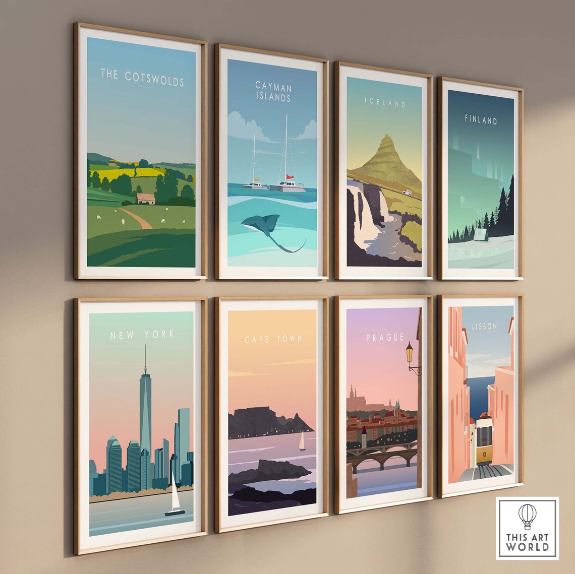 Cotswolds England Travel Poster, Home Decor Art Print - Image 3