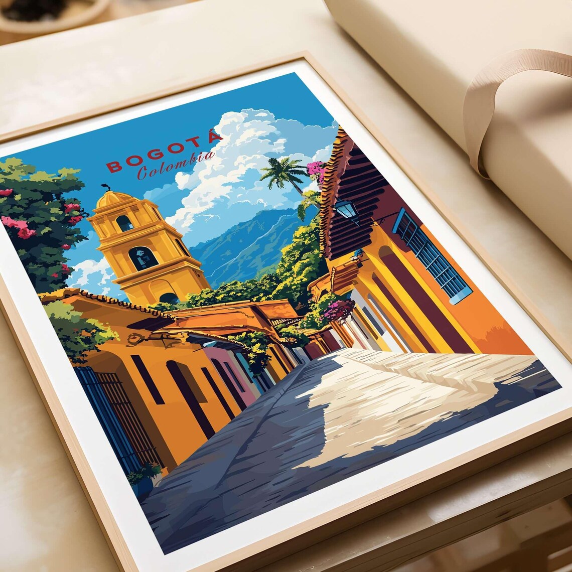 Bogota Print Colombia Bogota Travel Print Wall Art Bogota Wall Hanging Home Decor Bogota Gift Art Lovers Colombia Wall Art Print - Image 4