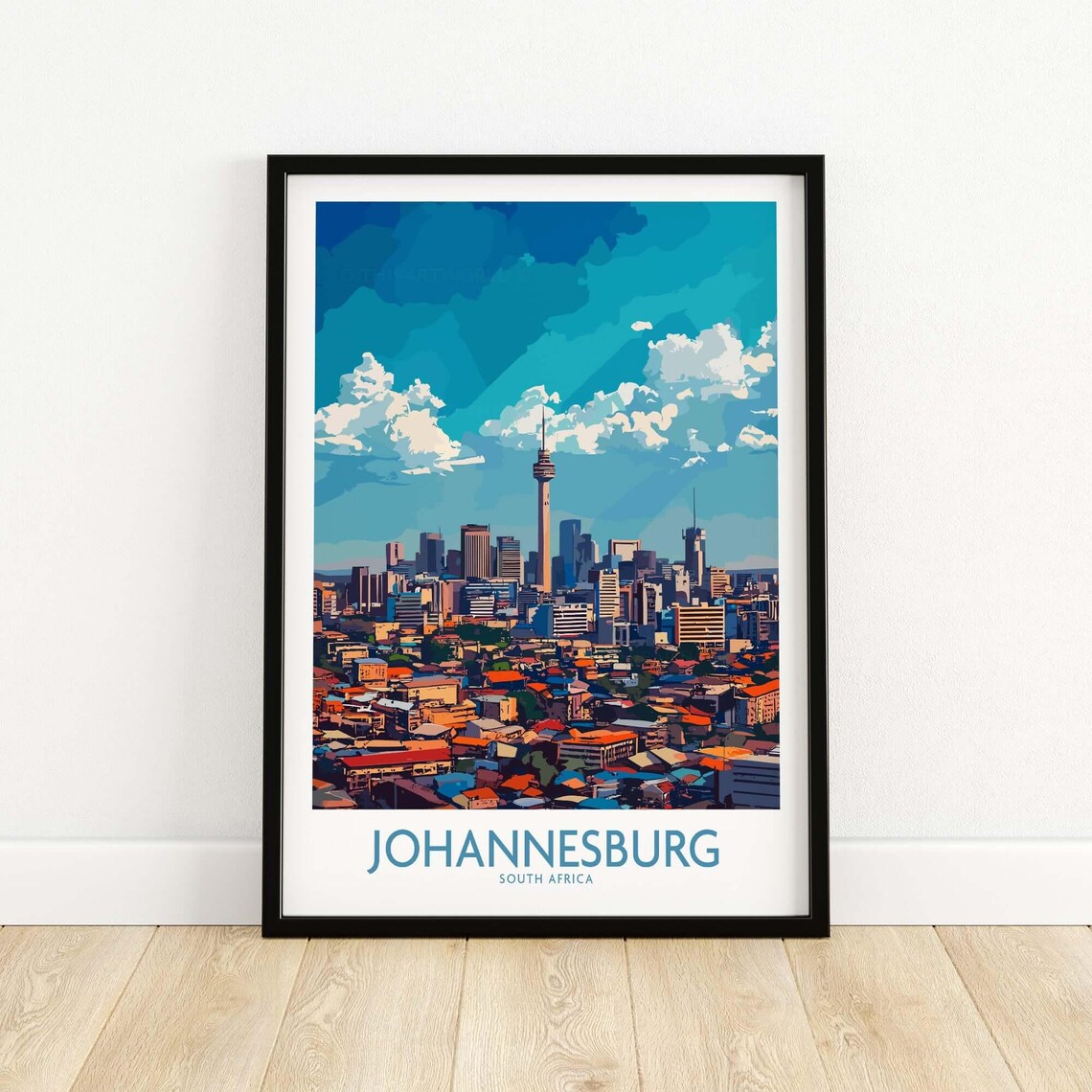 Joburg South Africa Skyline, Cityscape Poster - Image 5
