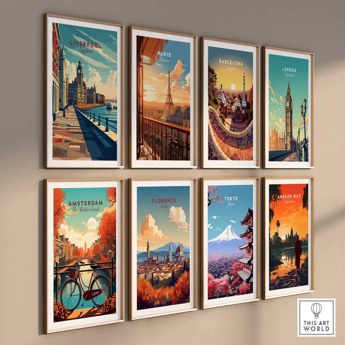Liverpool England Waterfront Promenade Royal Liver Building Poster - Image 3