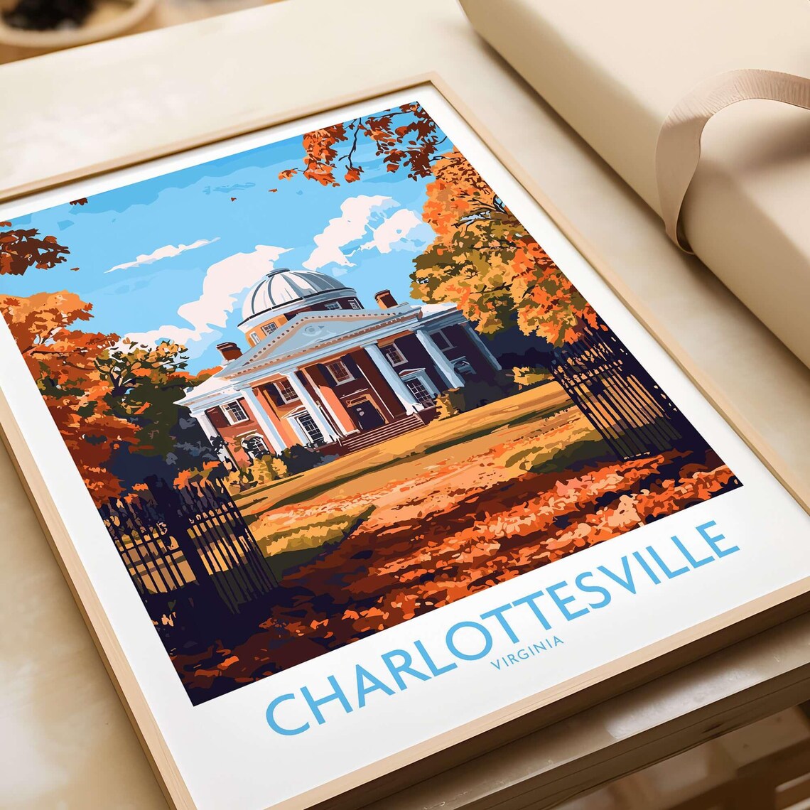 UVA Rotunda - Charlottesville Landmark Poster