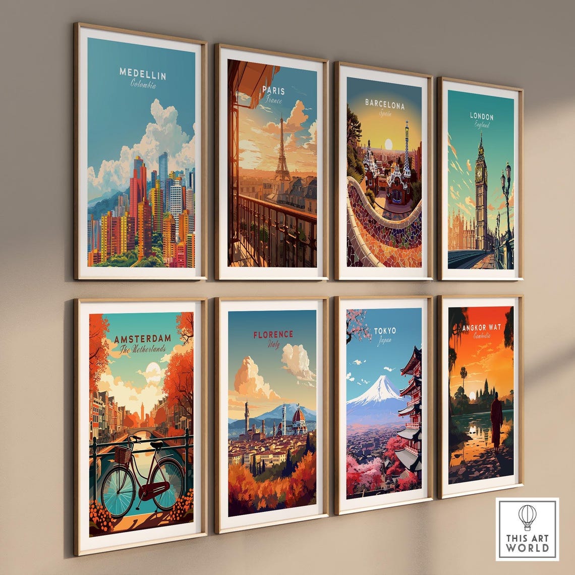 Medellin Travel Print Medellin Travel Print Wall Art Colombia Wall Hanging Home Decor Medellin Art Lover Gift Medellin Birthday Present - Image 3
