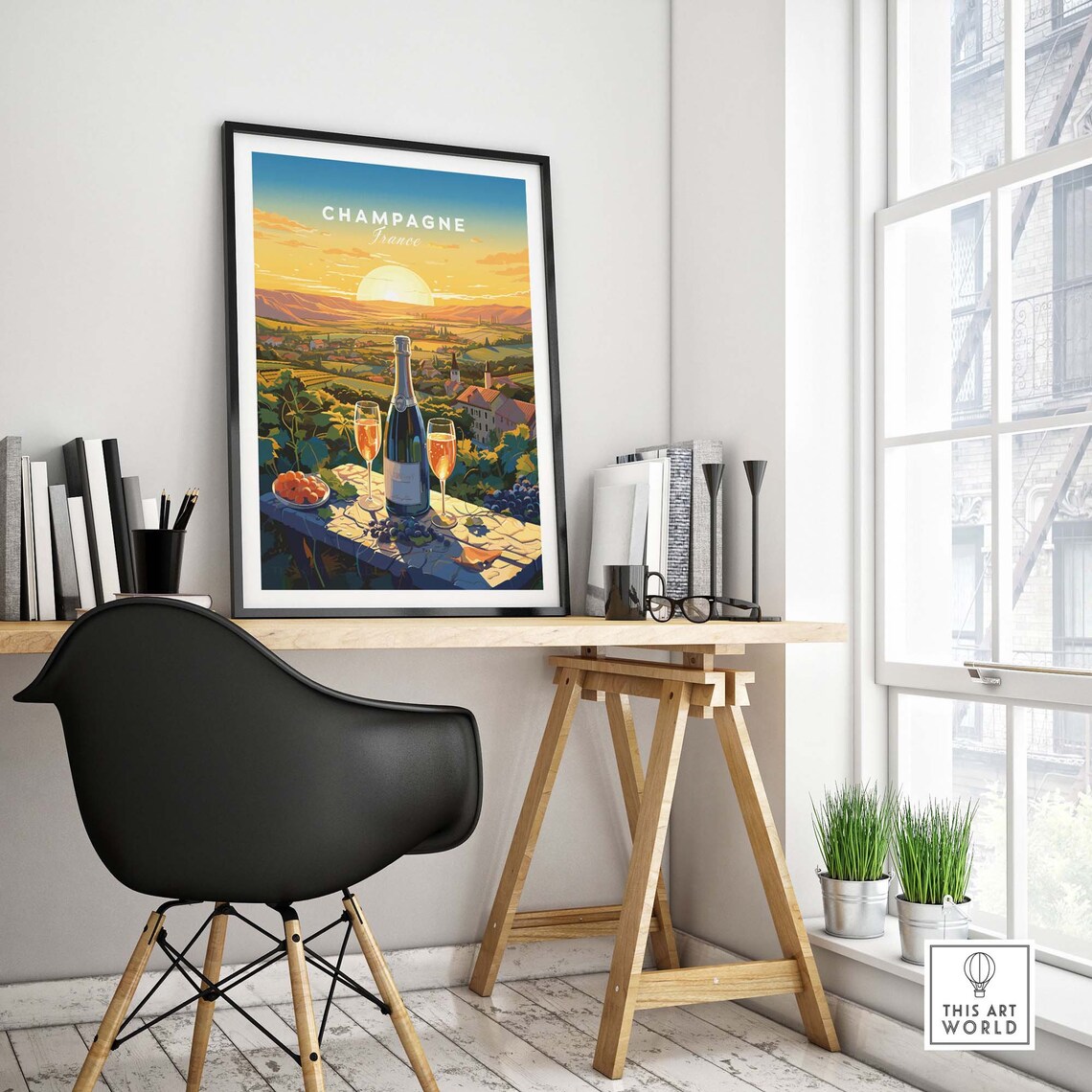 Champagne France Travel Poster, Food & Drink Wall Art - Image 4