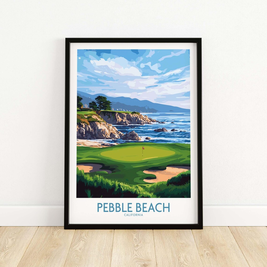 Pebble Beach Golf Championship Course Art Print