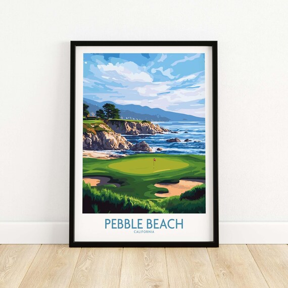 Pebble Beach Golf Championship Course Art Print