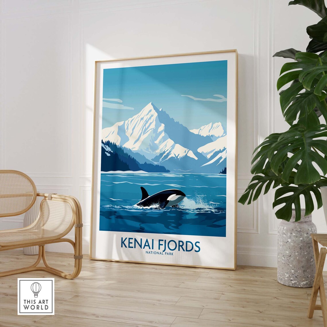 Kenai Fjords National Park Travel Poster - Image 3