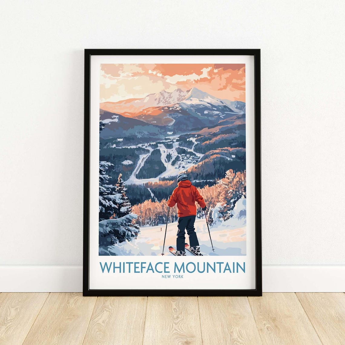 Whiteface Ski Resort, New York Winter Sports Art Print - Image 5
