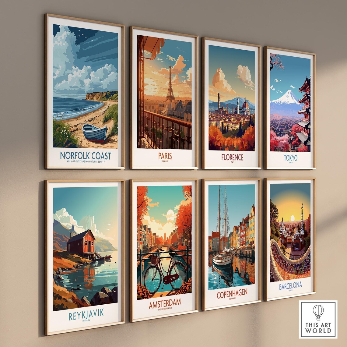 Norfolk Coast Travel Poster, AONB Wall Art - Image 3