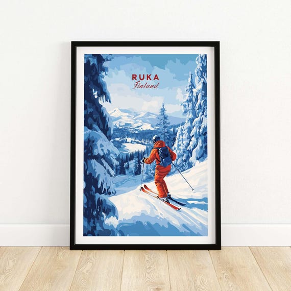 Ruka Ski Resort, Winter Sports Poster