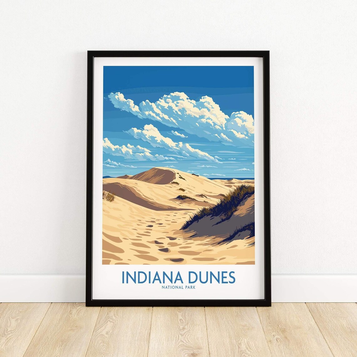 Indiana Dunes National Park Travel Poster, Illustration - Image 5