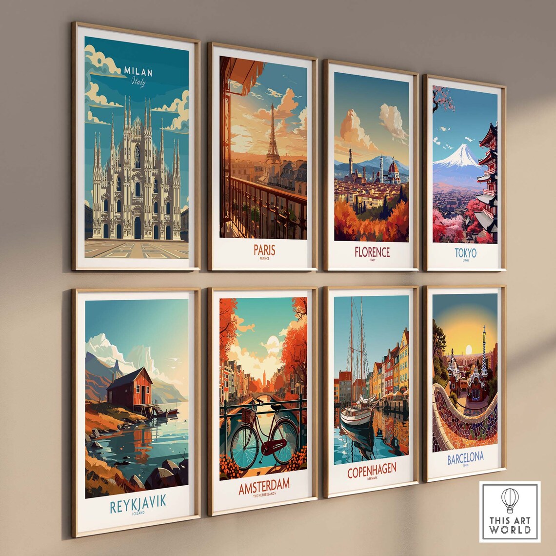 Milan Travel Poster, Italy Travel Wall Art Print - Image 3