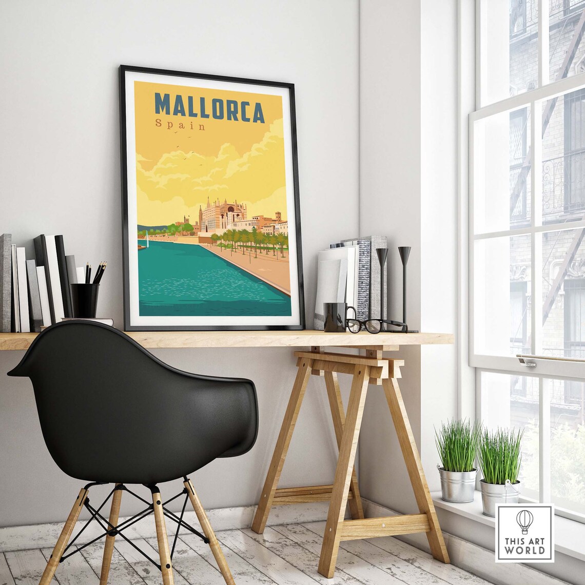 Mallorca Spain Travel Poster, Majorca Wall Art - Image 4