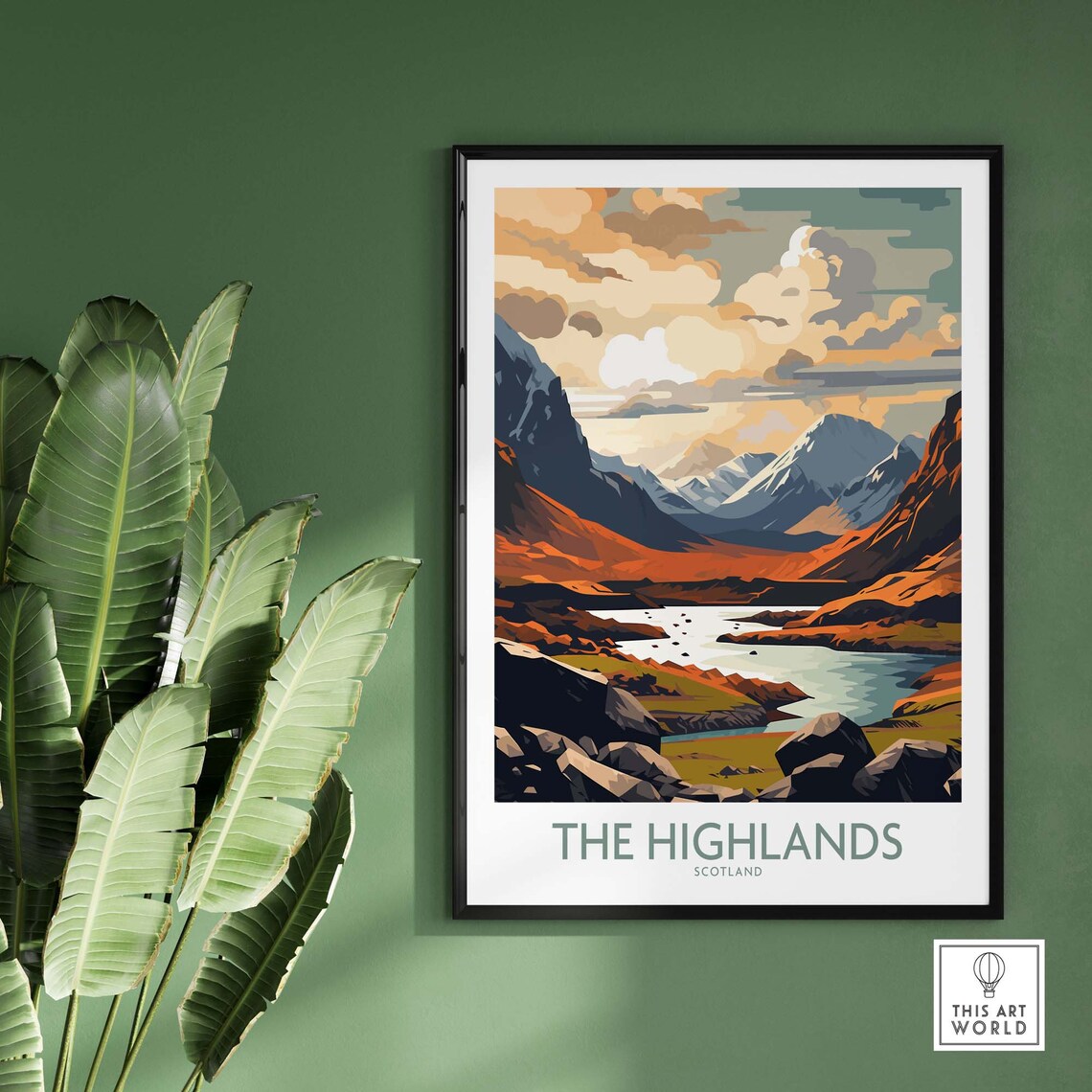 The Highlands Travel Poster, Home Decor Artwork - Image 2