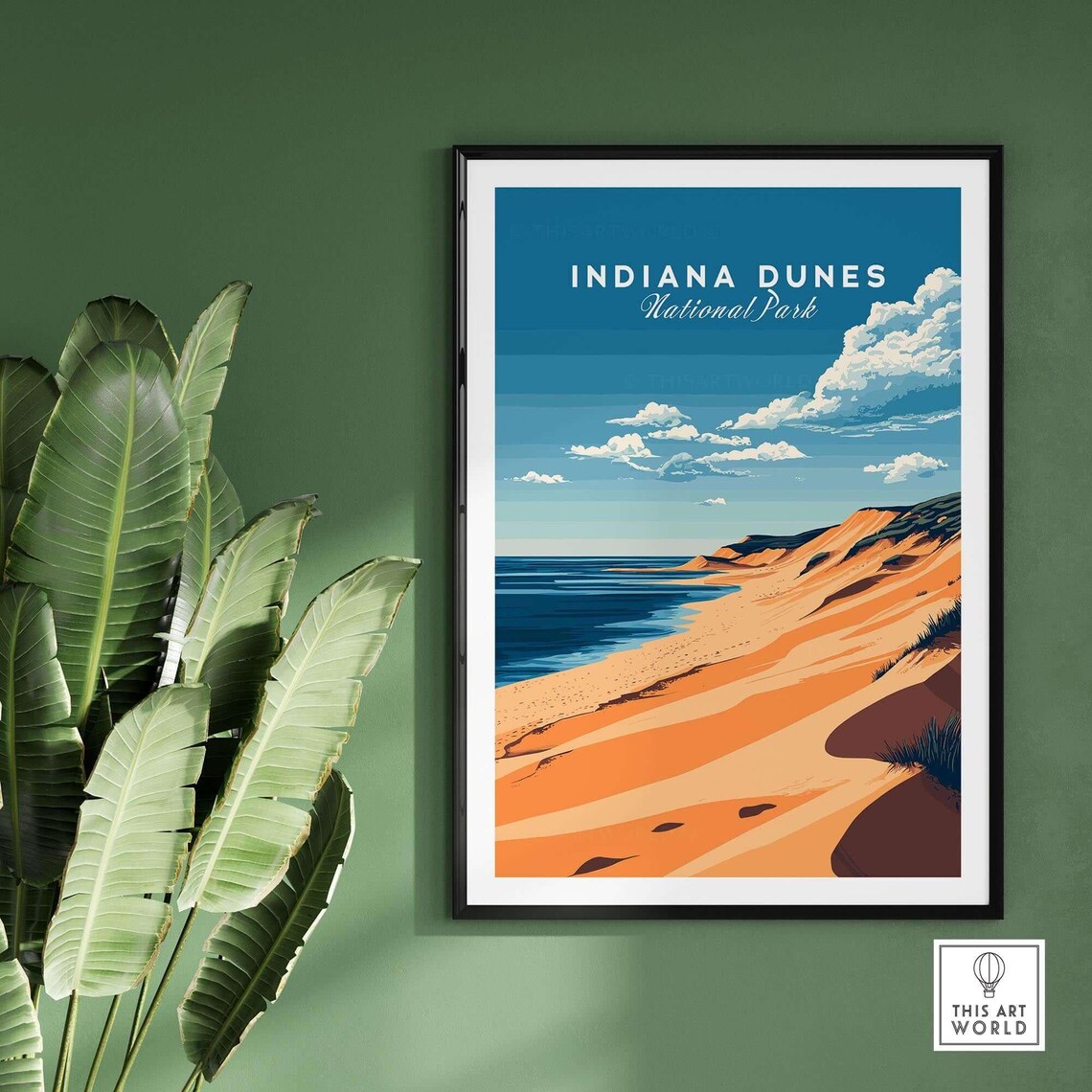 Indiana Dunes Travel Poster, National Park - Image 2