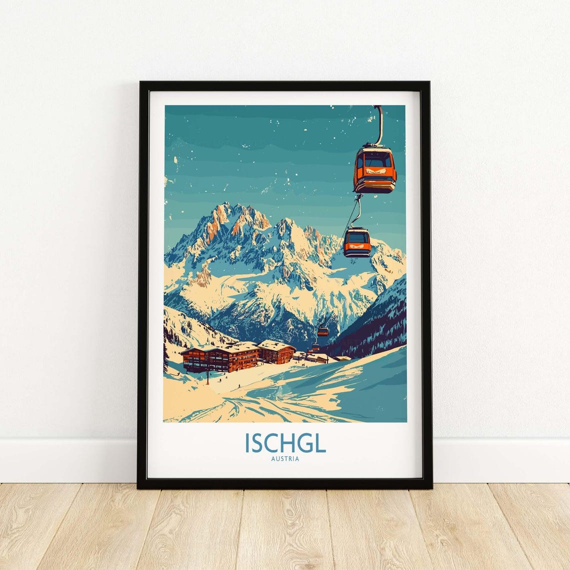 Ischgl Ski Resort Poster, Winter Sports Artwork - Image 5