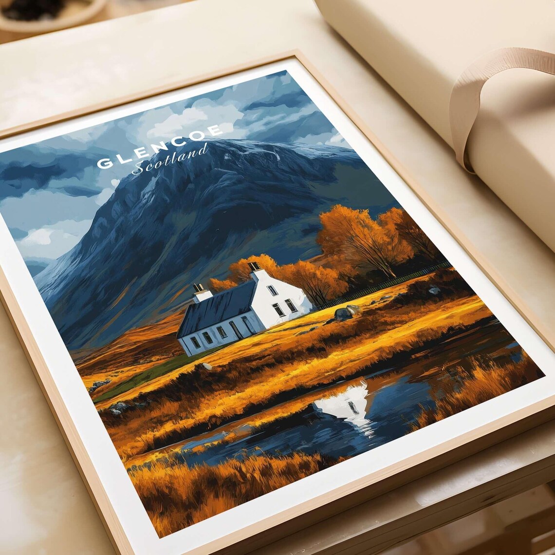 Glencoe Scotland Travel Poster, Wall Art Print - Image 3