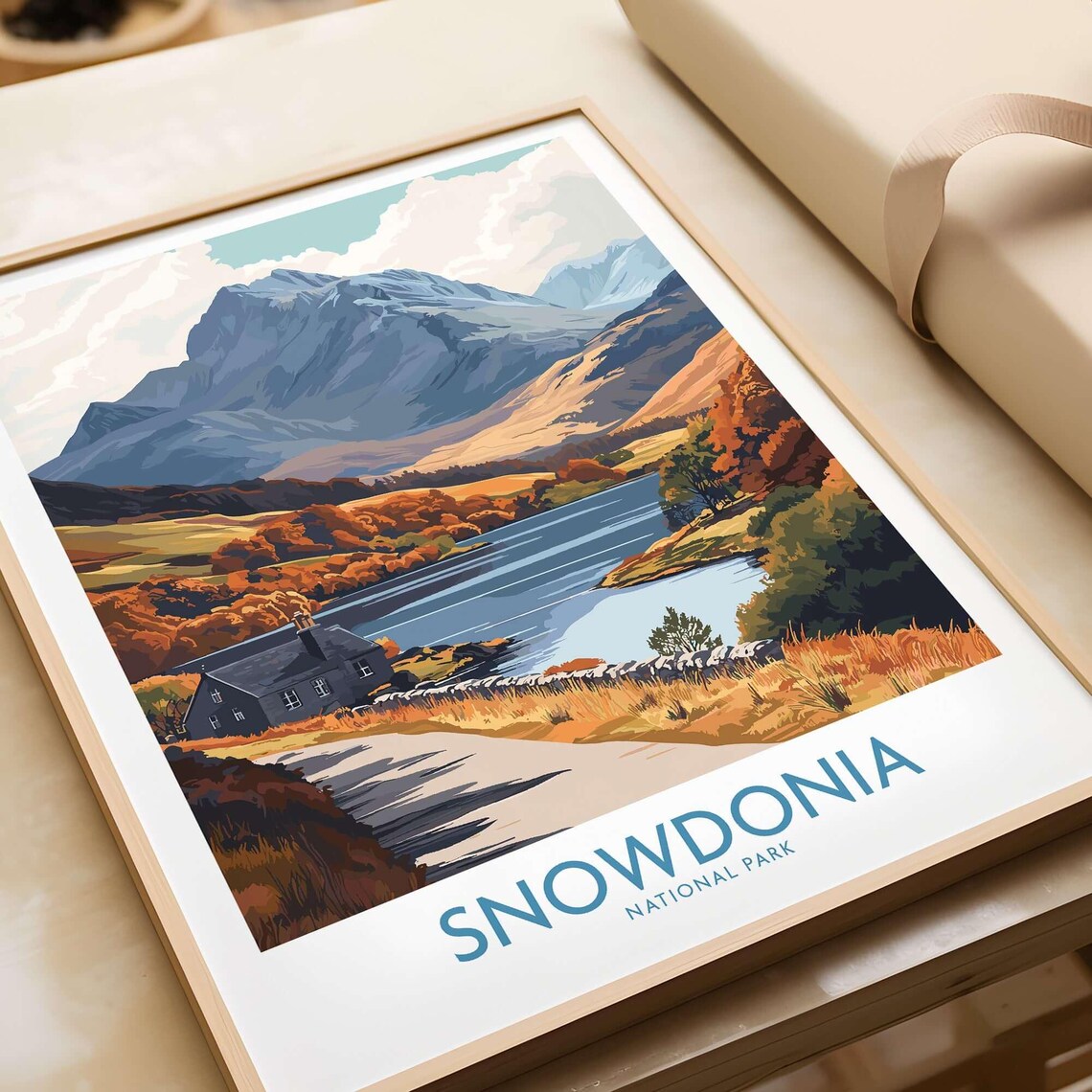Snowdonia National Park, Wales Travel Poster