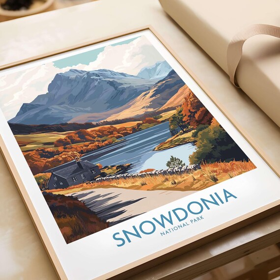 Snowdonia National Park, Wales Travel Poster